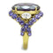 Gold Stackable Ring TK2160 Gold - Stainless Steel Ring with AAA Grade CZ