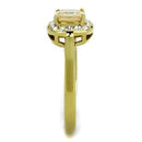 Gold Stackable Ring TK2173 Gold - Stainless Steel Ring with AAA Grade CZ