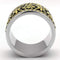 Gold Stackable Ring TK2236 Two-Tone Gold - Stainless Steel Ring with Epoxy