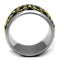 Gold Stackable Ring TK2237 Two-Tone Gold - Stainless Steel Ring with Epoxy