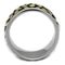 Gold Stackable Ring TK2238 Two-Tone Gold - Stainless Steel Ring with Epoxy