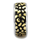 Gold Stackable Ring TK2238 Two-Tone Gold - Stainless Steel Ring with Epoxy