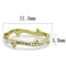 Silver Jewelry Rings Gold Stackable Ring TK2255 Gold - Stainless Steel Ring with Crystal Alamode Fashion Jewelry Outlet