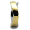 Gold Stackable Ring TK2264 Two-Tone Gold - Stainless Steel Ring with Crystal