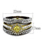 Gold Stackable Ring TK2291 Two-Tone Gold - Stainless Steel Ring with CZ