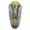 Gold Stackable Ring TK2291 Two-Tone Gold - Stainless Steel Ring with CZ