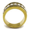 Gold Stackable Ring TK2310 Gold - Stainless Steel Ring with Crystal