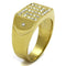 Gold Stackable Ring TK2311 Gold - Stainless Steel Ring with Crystal