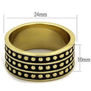 Gold Stackable Ring TK2312 Gold - Stainless Steel Ring with Epoxy