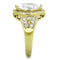 Gold Wedding Ring Sets TK1896 Gold - Stainless Steel Ring with CZ