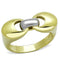 Gold Wedding Ring Sets TK1915 Two-Tone Gold - Stainless Steel Ring