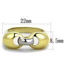 Silver Jewelry Rings Gold Wedding Ring Sets TK1915 Two-Tone Gold - Stainless Steel Ring Alamode Fashion Jewelry Outlet