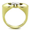 Gold Wedding Ring Sets TK1915 Two-Tone Gold - Stainless Steel Ring