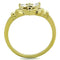 Gold Wedding Ring Sets TK1926 Gold - Stainless Steel Ring with CZ