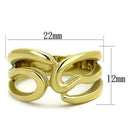 Gold Wedding Ring Sets TK2036 Gold - Stainless Steel Ring