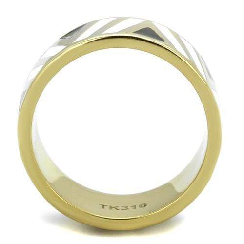 Gold Wedding Ring Sets TK2037 Gold - Stainless Steel Ring with Epoxy