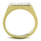 Gold Wedding Ring Sets TK2048 Gold - Stainless Steel Ring with CZ