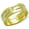 Gold Wedding Ring Sets TK2051 Gold - Stainless Steel Ring with CZ