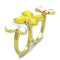 Gold Wedding Ring Sets TK2101 Gold - Stainless Steel Ring in Citrine Yellow