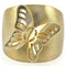 Gold Wedding Rings 0W369 Matte Gold & Gold Brass Ring