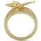 Gold Wedding Rings 0W369 Matte Gold & Gold Brass Ring