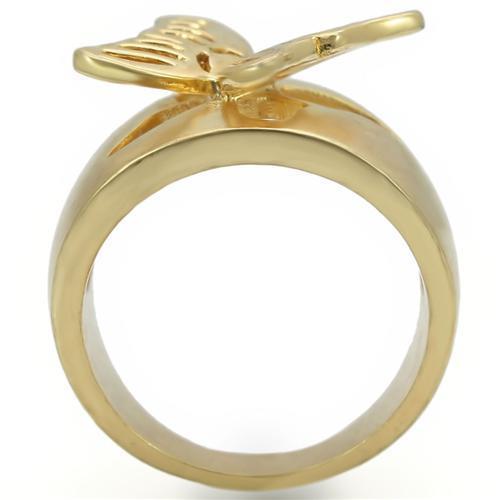 Gold Wedding Rings 0W369 Matte Gold & Gold Brass Ring