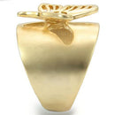 Gold Wedding Rings 0W369 Matte Gold & Gold Brass Ring