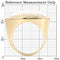 Gold Wedding Rings 1W043 Gold Brass Ring with Synthetic in White