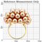 Silver Jewelry Rings Gold Wedding Rings 1W050 Gold Brass Ring with Synthetic in Champagne Alamode Fashion Jewelry Outlet