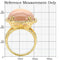 Silver Jewelry Rings Gold Wedding Rings 1W056 Gold Brass Ring with Synthetic in Champagne Alamode Fashion Jewelry Outlet