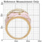 Silver Jewelry Rings Gold Wedding Rings 1W098 Gold Brass Ring with AAA Grade CZ Alamode Fashion Jewelry Outlet
