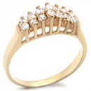 Silver Jewelry Rings Gold Wedding Rings 2W004 Gold Brass Ring with AAA Grade CZ Alamode Fashion Jewelry Outlet