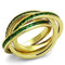 Silver Jewelry Rings Gold Wedding Rings 3W1327 Gold Brass Ring with Synthetic in Emerald Alamode Fashion Jewelry Outlet