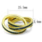 Gold Wedding Rings 3W1329 Gold Brass Ring with Synthetic in Montana
