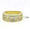 Gold Wedding Rings 3W1459 Gold Brass Ring with AAA Grade CZ