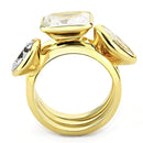 Silver Jewelry Rings Gold Wedding Rings 3W1482 Gold Brass Ring with AAA Grade CZ Alamode Fashion Jewelry Outlet