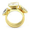 Silver Jewelry Rings Gold Wedding Rings 3W1482 Gold Brass Ring with AAA Grade CZ Alamode Fashion Jewelry Outlet