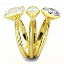 Silver Jewelry Rings Gold Wedding Rings 3W1482 Gold Brass Ring with AAA Grade CZ Alamode Fashion Jewelry Outlet