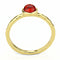 Gold Wedding Rings 3W1496 Gold Brass Ring with Synthetic in Garnet