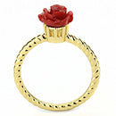 Gold Wedding Rings 3W1498 Gold Brass Ring with Synthetic in Siam