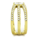 Gold Wedding Rings TK3705 Gold - Stainless Steel Ring with AAA Grade CZ