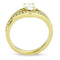 Gold Wedding Rings TK3706 Gold - Stainless Steel Ring with AAA Grade CZ