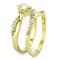 Gold Wedding Rings TK3708 Gold - Stainless Steel Ring with AAA Grade CZ