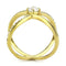 Gold Wedding Rings TK3709 Gold - Stainless Steel Ring with AAA Grade CZ