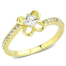 Gold Wedding Rings TK3711 Gold - Stainless Steel Ring with AAA Grade CZ