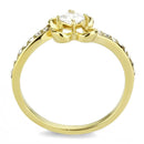 Gold Wedding Rings TK3711 Gold - Stainless Steel Ring with AAA Grade CZ