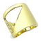 Gold Wedding Rings TK3715 Gold - Stainless Steel Ring with Crystal