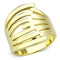 Silver Jewelry Rings Gold Wedding Rings TK3717 Gold - Stainless Steel Ring Alamode Fashion Jewelry Outlet