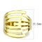 Silver Jewelry Rings Gold Wedding Rings TK3717 Gold - Stainless Steel Ring Alamode Fashion Jewelry Outlet