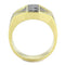 Gold Wedding Rings TK3721 Gold - Stainless Steel Ring with CZ